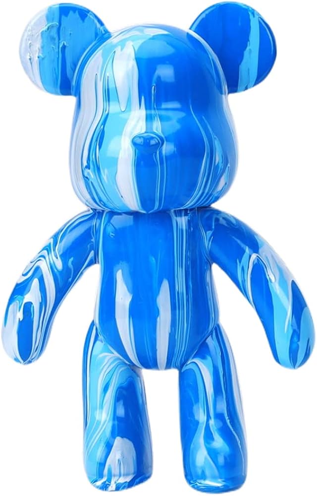 Amazon | HANDA DIY 絵画 流体 ベア テディベア 暴力的なベア 憂鬱な